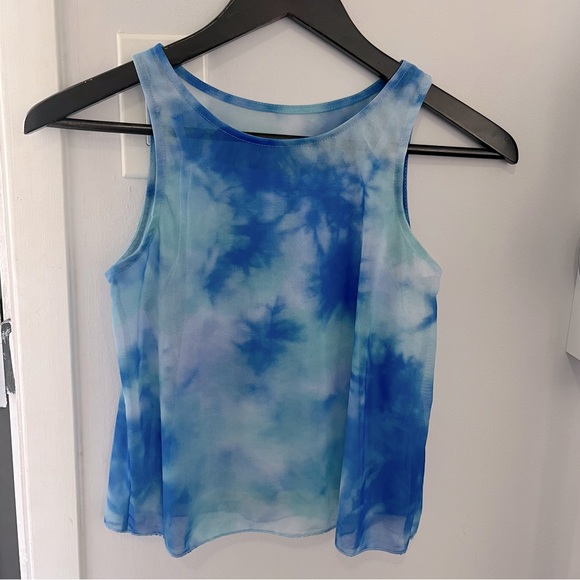 ZARA Tie-Dye Tulle T-Shirt - Picture 6 of 8